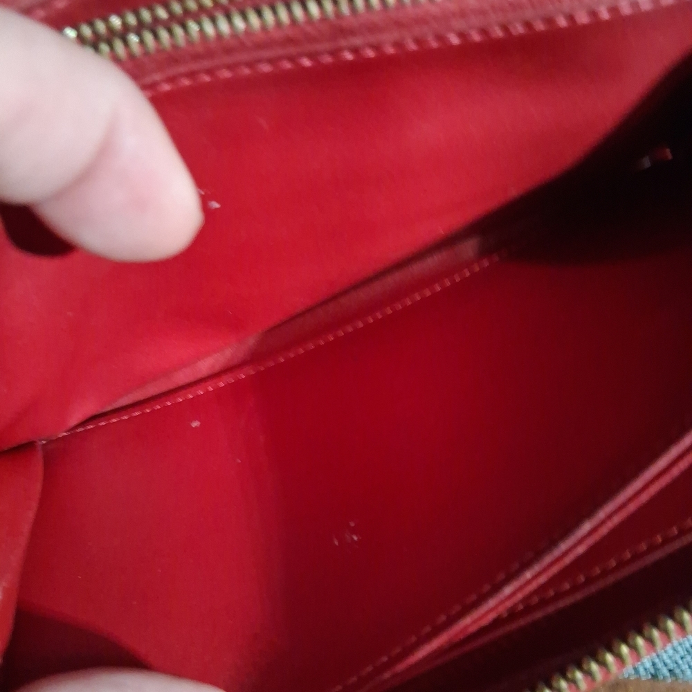 Louis Vuitton Red Embossed Wallet - Picture 13 of 16